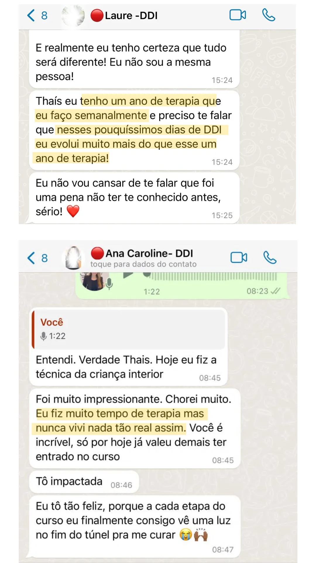 Depoimento WhatsApp 1
